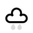 Matige of zware ijsregen