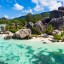 Waar en wanneer kunt u zwemmen op de Seychellen: zeetemperatuur van maand tot maand
