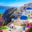 Huidige zeetemperatuur in Griekse eilanden van de Cycladen